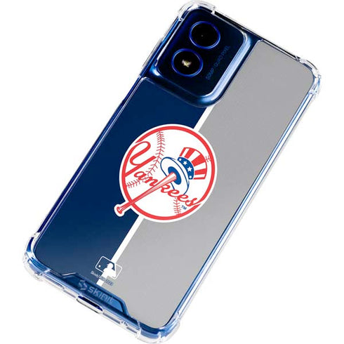MLB New York Yankees Split Moto G 5G (2024) Clear Case